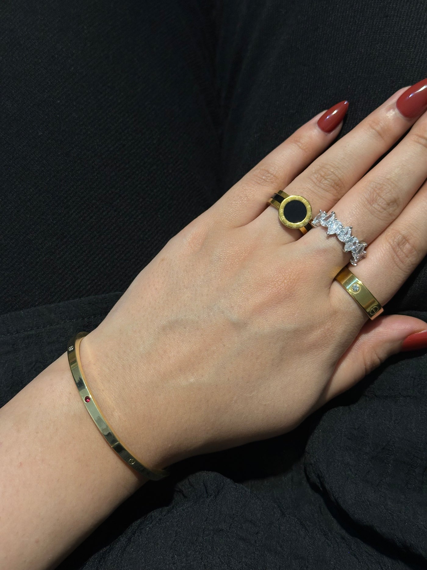 Black Numeral Ring
