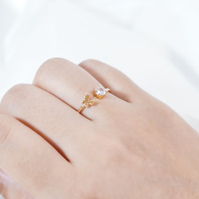 Dainty Butterfly Ring
