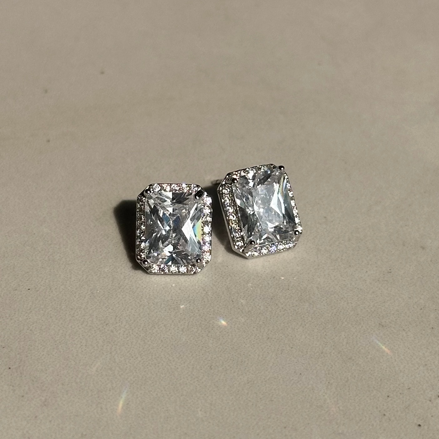 Crushed Ice Square Studs