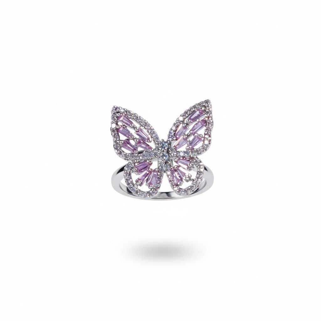 Butterfly Zirconia Ring