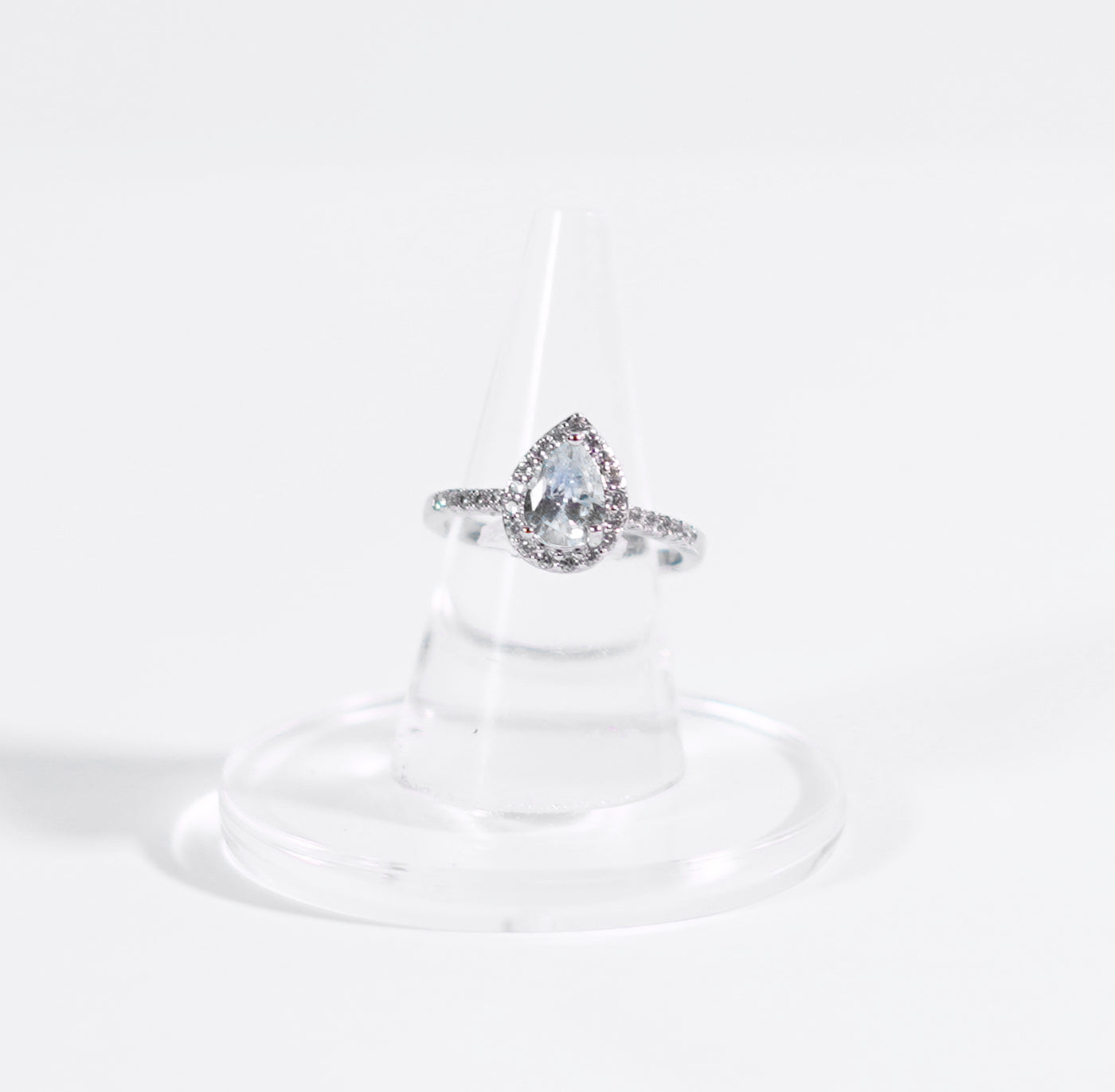 Tear Drop Silver Ring