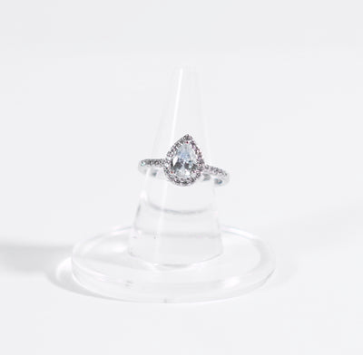 Tear Drop Silver Ring