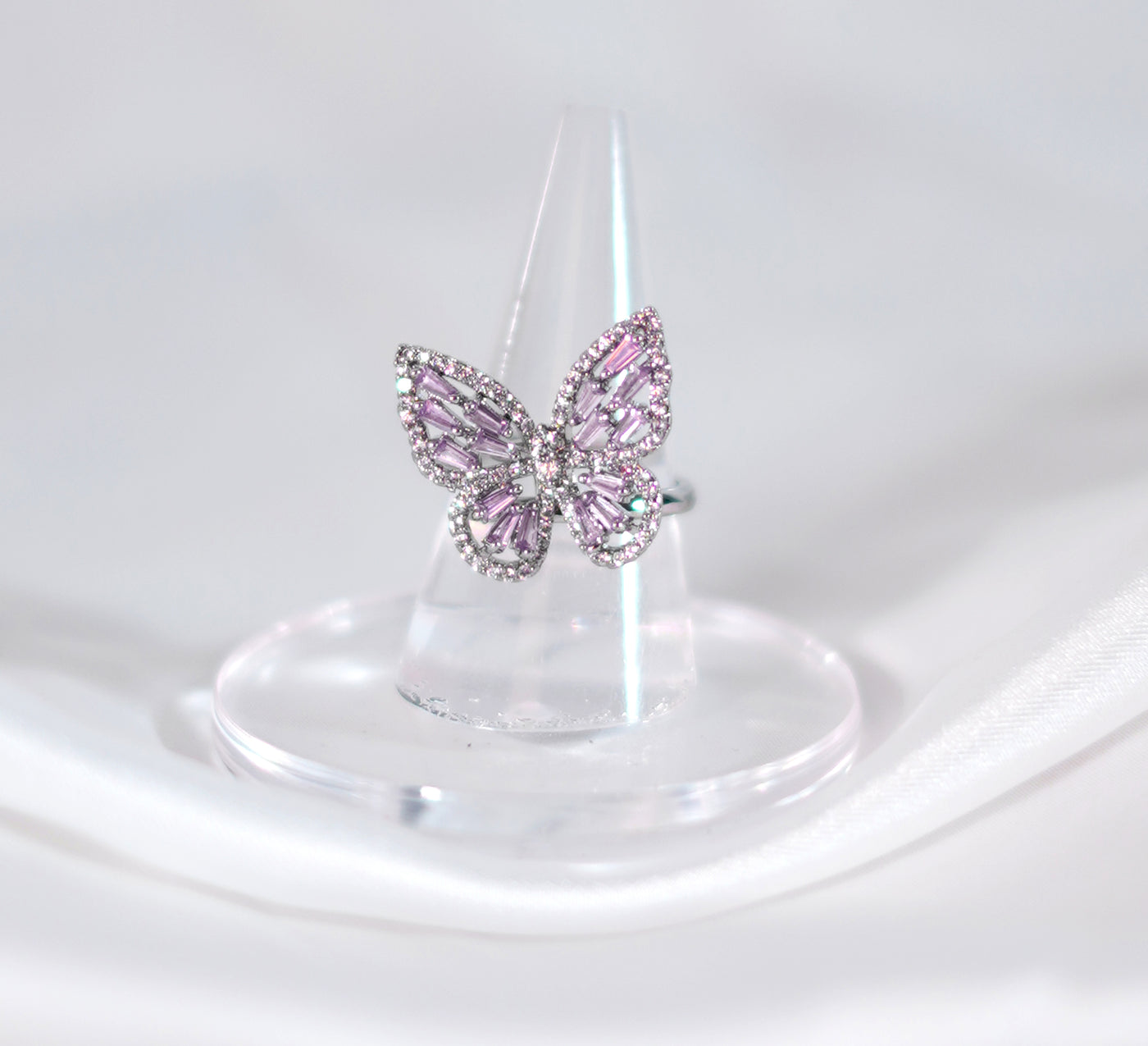 Butterfly Zirconia Ring