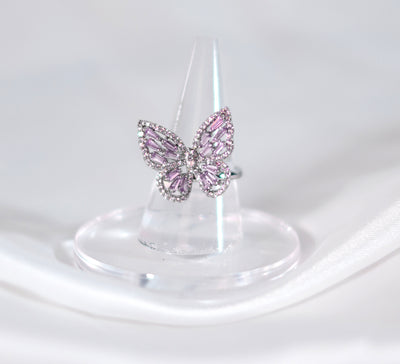 Butterfly Zirconia Ring