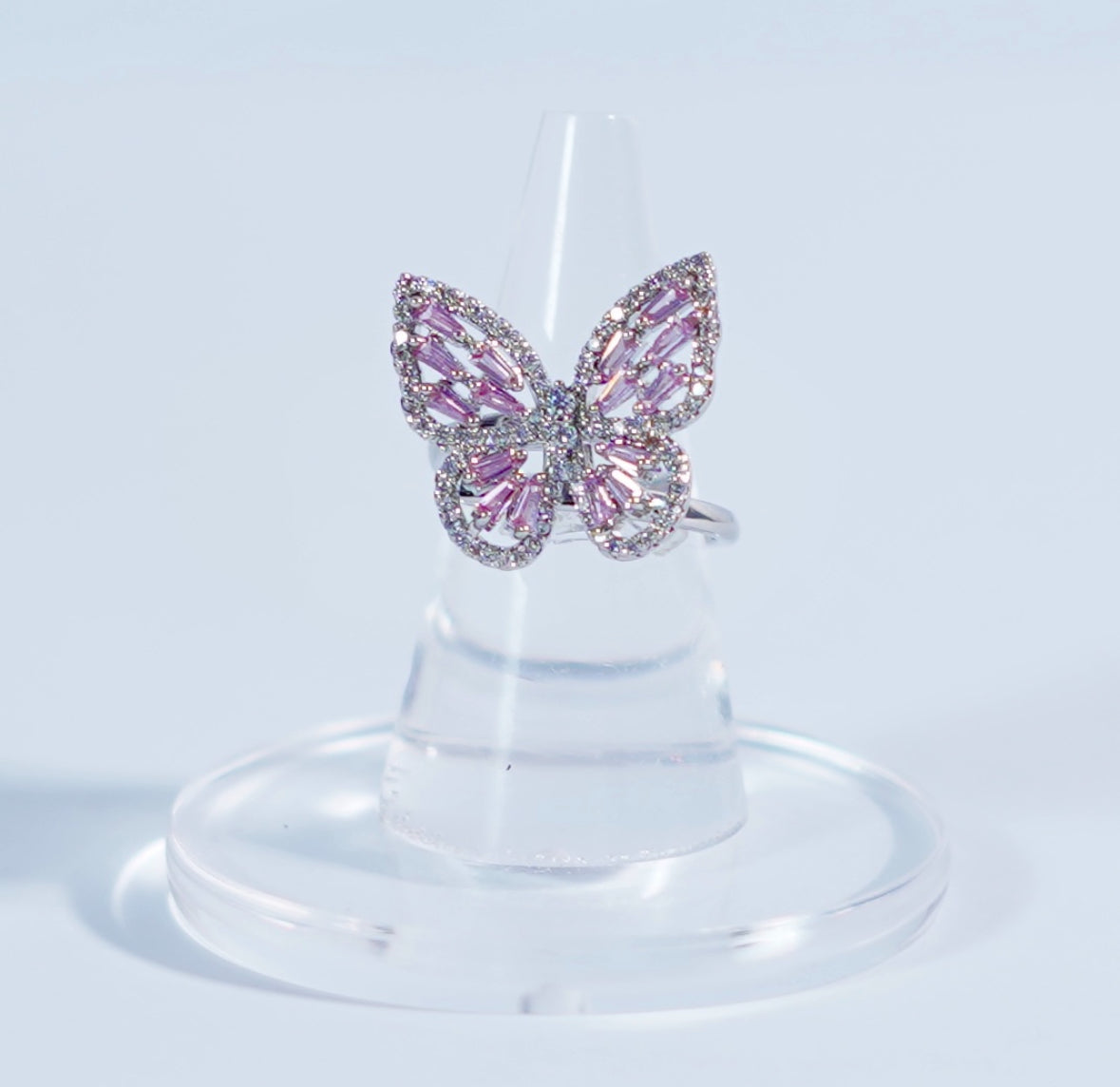 Butterfly Zirconia Ring