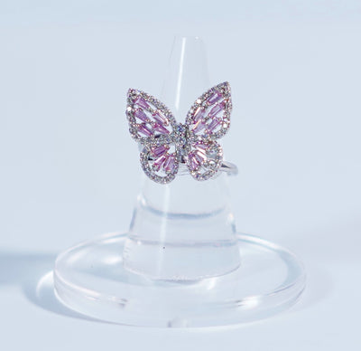 Butterfly Zirconia Ring