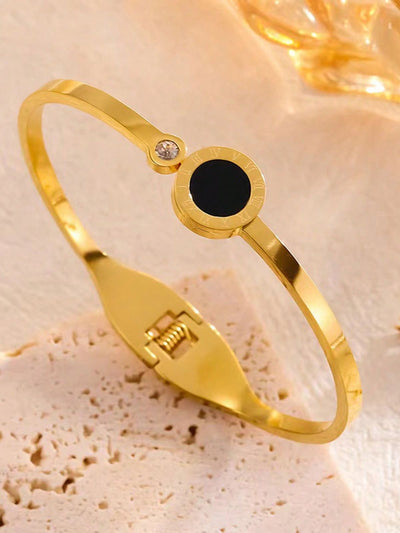 Onyx Roman Bangle