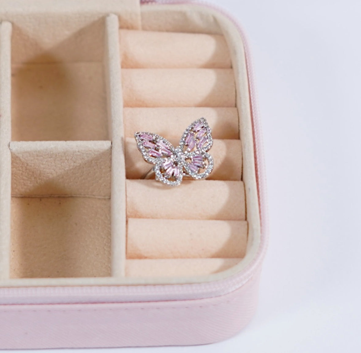 Butterfly Zirconia Ring