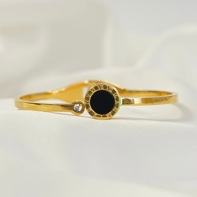 Onyx Roman Bangle
