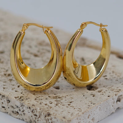 Thick Oval Hoops