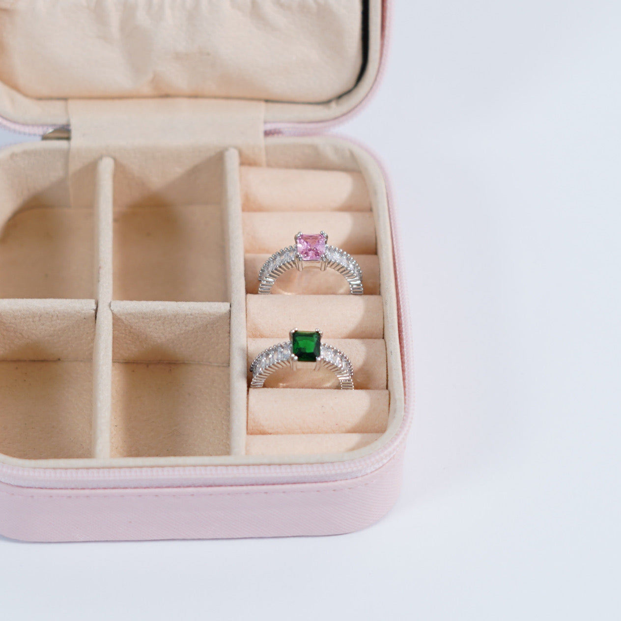 Pink Cubic Ring