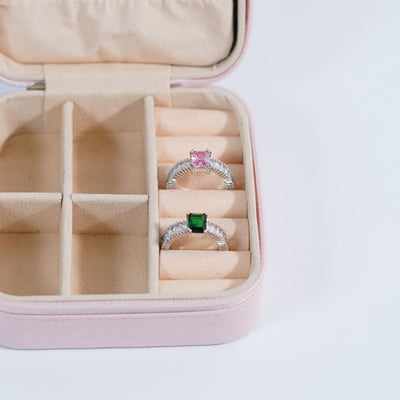 Pink Cubic Ring