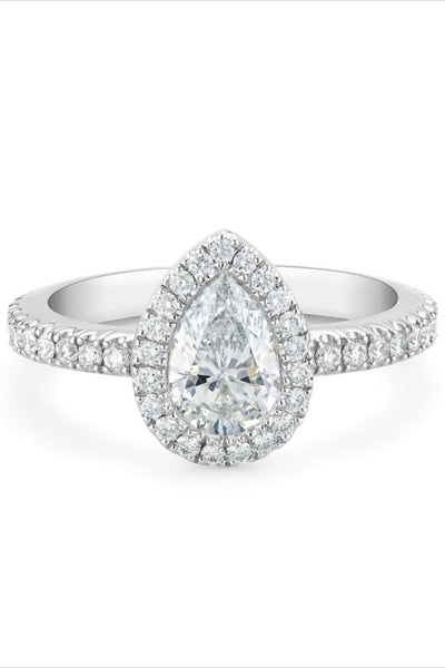 Tear Drop Silver Ring